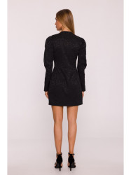M881 Jacquard blazer dress - black