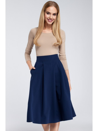 M302 Skater midi skirt - navy blue