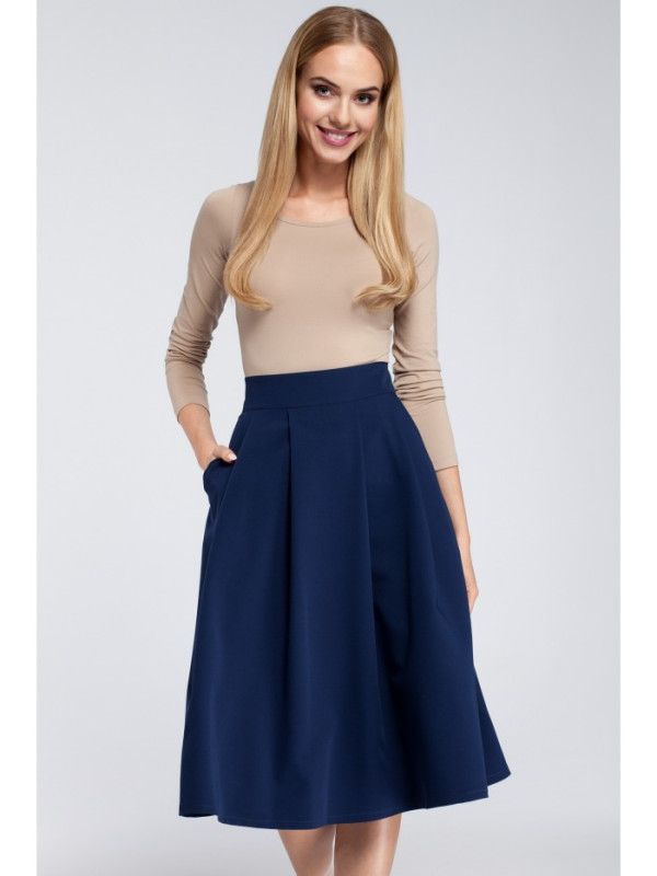 M302 Skater midi skirt - navy blue