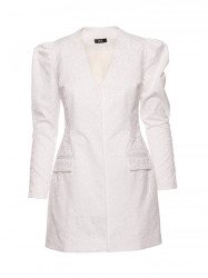 M881 Jacquard blazer dress - cream