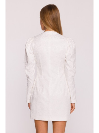 M881 Jacquard blazer dress - cream