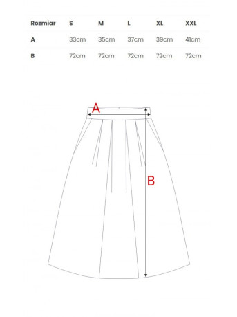 M302 Skater midi skirt - navy blue