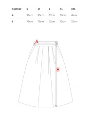 M302 Skater midi skirt - navy blue