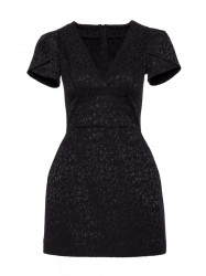 M882 Jacquard mini dress - black