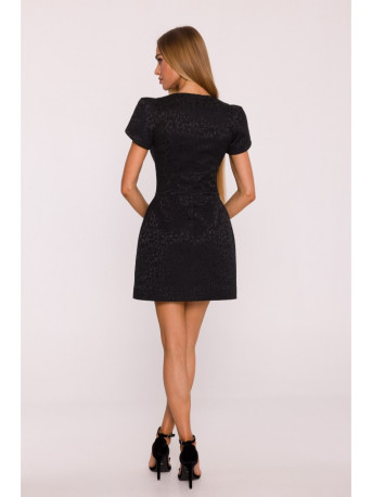 M882 Jacquard mini dress - black