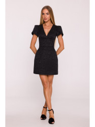 M882 Jacquard mini dress - black