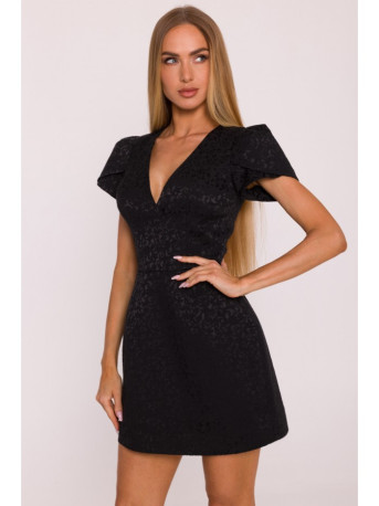 M882 Jacquard mini dress - black