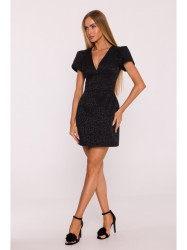 M882 Jacquard mini dress - black