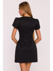 M882 Jacquard mini dress - black