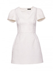 M882 Jacquard mini dress - cream