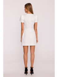 M882 Jacquard mini dress - cream