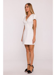 M882 Jacquard mini dress - cream