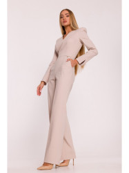 M883 Denim-look jumpsuit - beige