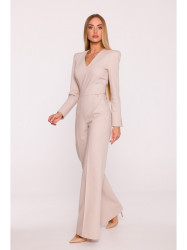 M883 Denim-look jumpsuit - beige