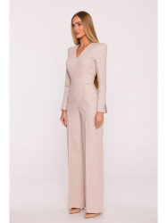 M883 Denim-look jumpsuit - beige