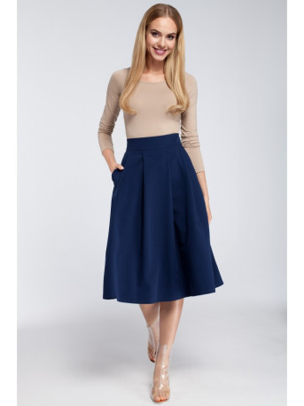 M302 Skater midi skirt - navy blue