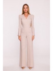 M883 Denim-look jumpsuit - beige