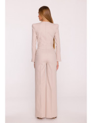 M883 Denim-look jumpsuit - beige