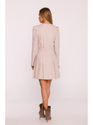 M884 Denim-look dress - beige