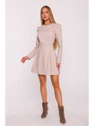 M884 Denim-look dress - beige