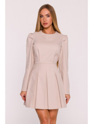 M884 Denim-look dress - beige