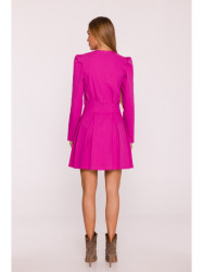 M884 Denim-look dress - pink