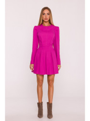 M884 Denim-look dress - pink