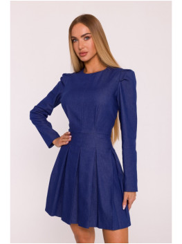 M884 Denim-look dress - blue