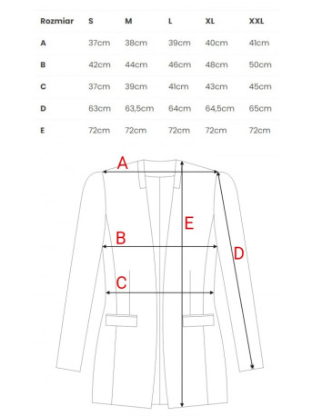 B030 Collarless open front knit blazer - grey