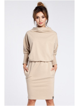 B032 Kimono sleeve dress - beige