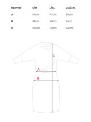 B032 Kimono sleeve dress - beige