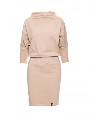 B032 Kimono sleeve dress - beige