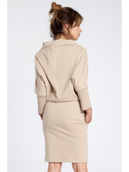 B032 Kimono sleeve dress - beige