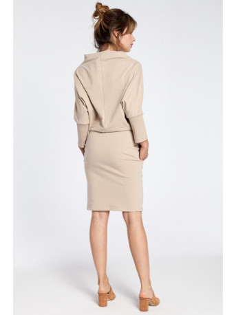 B032 Kimono sleeve dress - beige