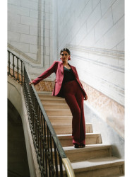 S417 Taliored blazer - maroon