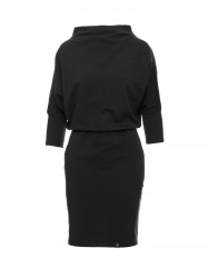 B032 Kimono sleeve dress - black