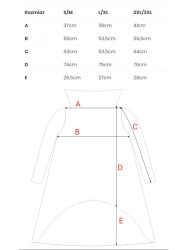 M477 Wide collar asymetric tunic - black