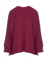 B306 Knit relaxed fit sweatshirt - burgundy
