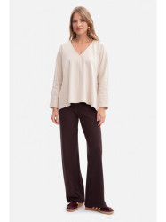 B300 Rib knit trousers - dark chocolate
