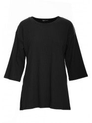 B301 Rib knit top - black