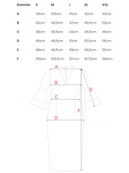 K002 Sheath dress with ruffled sleeves - black