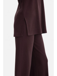 B301 Rib knit top - dark chocolate