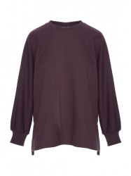 B306 Knit relaxed fit sweatshirt - dark chocolate