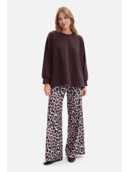 B306 Knit relaxed fit sweatshirt - dark chocolate