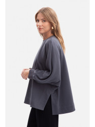 B306 Knit relaxed fit sweatshirt - steel