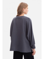 B306 Knit relaxed fit sweatshirt - steel