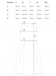 K005 Fit & flare dress with open back - red