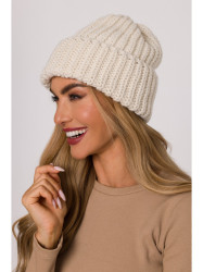 M895 Ribbed beanie - ecru