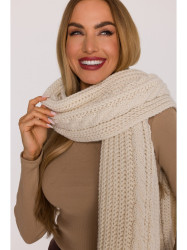 M898 Cable knit scarf - ecru
