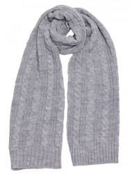 M898 Cable knit scarf - grey